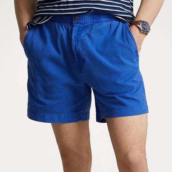 NEW Polo Ralph Lauren Men's Polo Prepster Oxford Shorts BLue 6-Inch Inseam Large - Picture 1 of 8